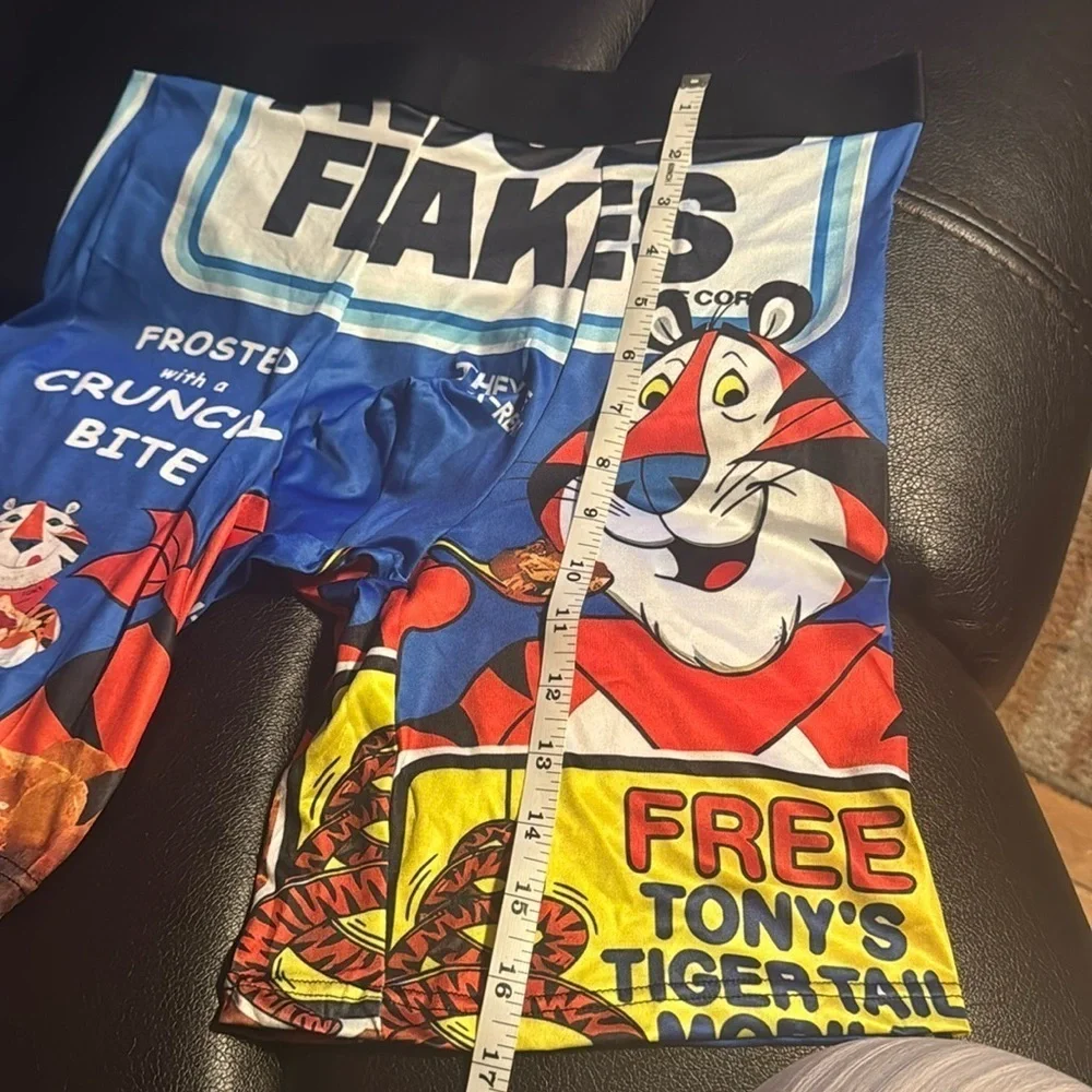 Quick-Dry Men's Novelty Boxer Brief Elastic Underwear Cartoon & Food Print Large